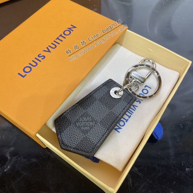 LOUIS VUITTON專櫃新款包包 路易威登ENCHAPPES鑰匙扣 LV棋盤包飾  ydh4063